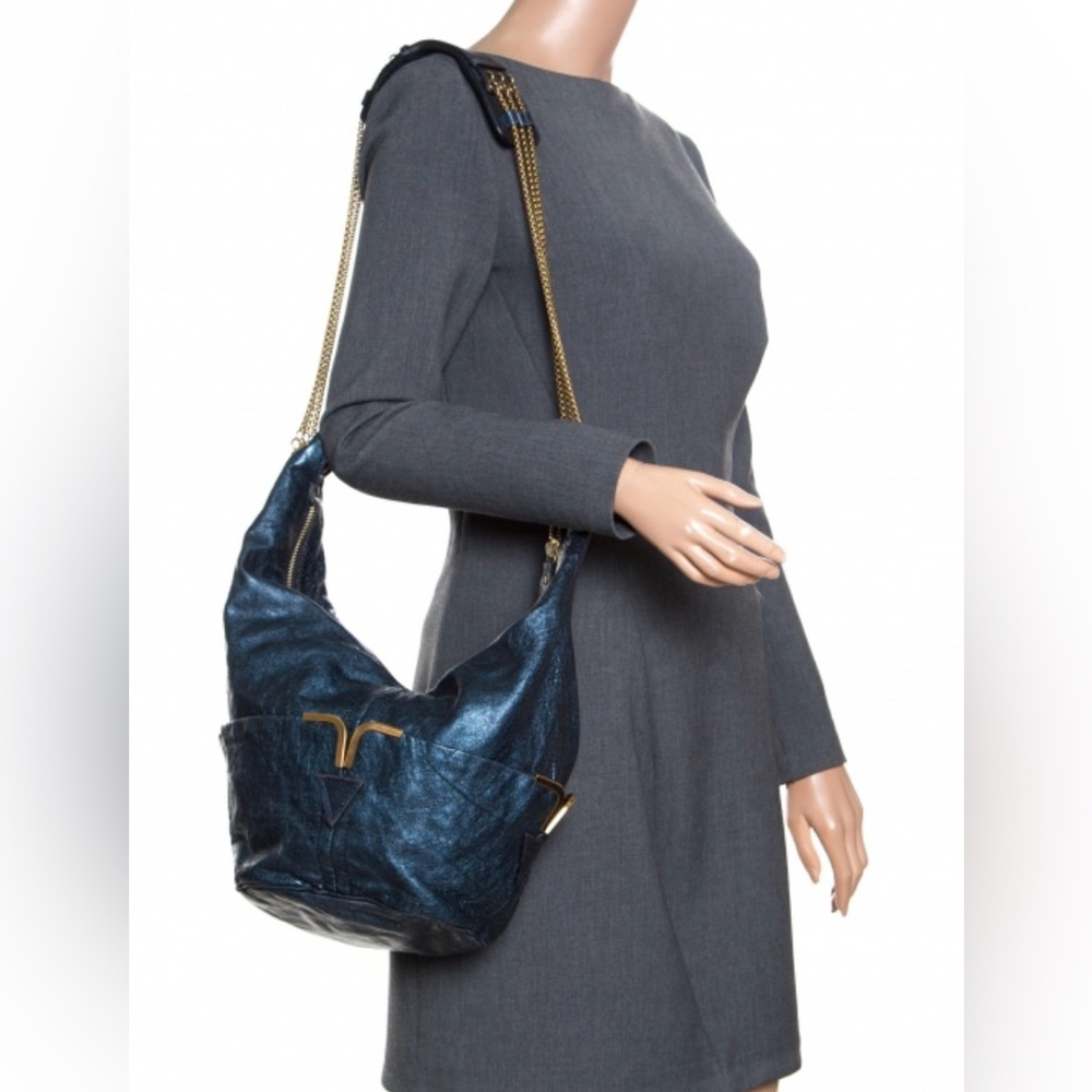 Chloe Milton Hobo Bag - Metallic Blue
